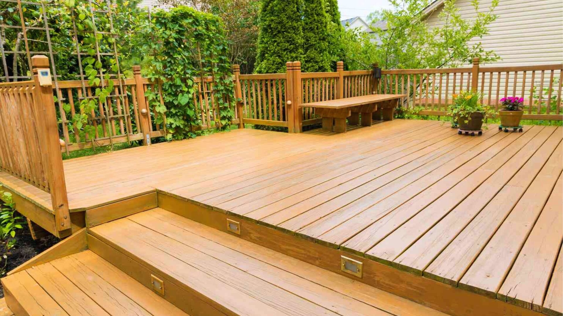 Softwood Deck Steps
